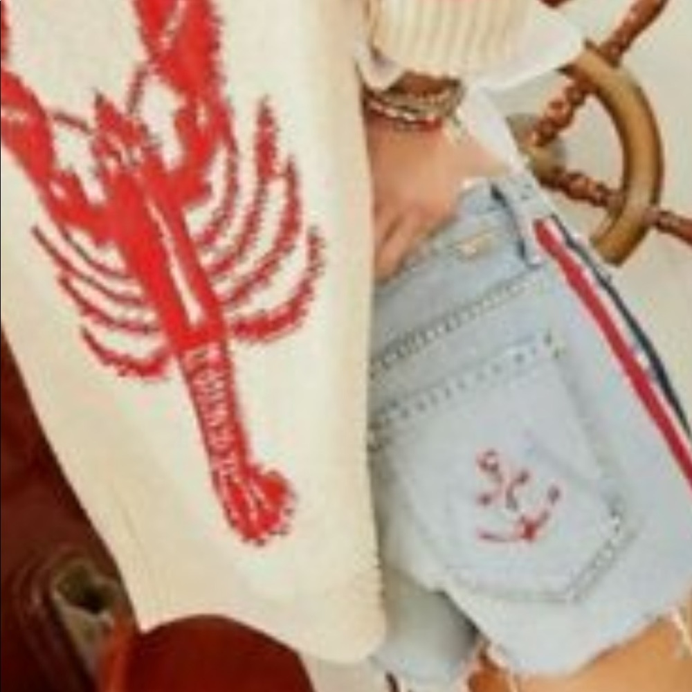 MOTHER “easy does it” short in “thanks again racer” wash size 27. NWOT w/anchor